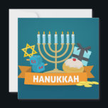 Lycklig Hanukkah Julkort<br><div class="desc">Lycklig Hanukkah</div>