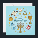 Lycklig Hanukkah Julkort<br><div class="desc">Lycklig Hanukkah</div>