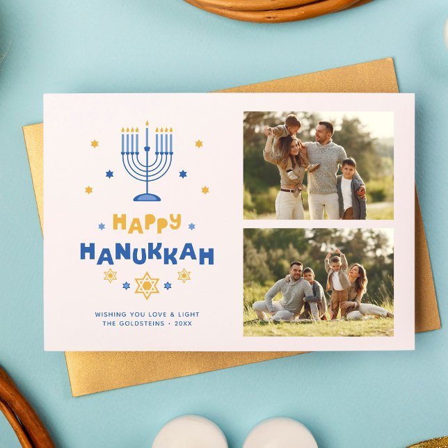 ’Lycklig Hanukkah’ Julkort (Skapare uppladdad)