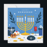 Lycklig Hanukkah Julkort<br><div class="desc">Lycklig Hanukkah</div>