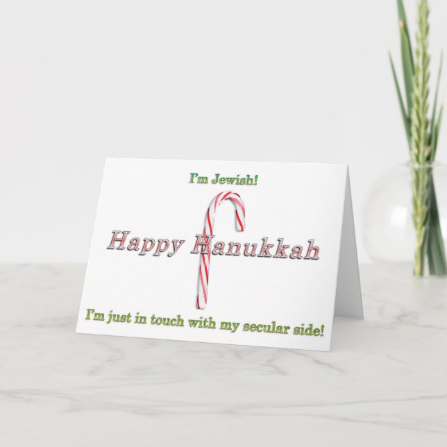 Lycklig Hanukkah-julkort Kort (Framsida)