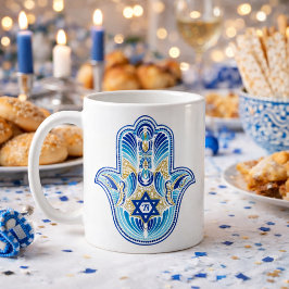 Lycklig Hanukkah Kaffemugg