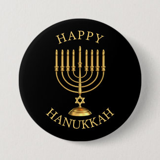 Lycklig Hanukkah Knapp