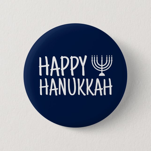 Lycklig Hanukkah Knapp (Framsida)