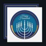 Lycklig Hanukkah Kort<br><div class="desc">Lycklig Hanukkah med citat på baksidan Den åttdagars judiska firandet, känd som Hanukkah eller Chanukah, hedrar minnet av det nya greppet under andra århundradet B.C. i andra Tempeln i Jerusalem, där Judar enligt legenden hade rest sig mot sina grekisk-syriska förtryckare i Maccabean Revolt. Hanukkah, som elak "engagemang" i Hebrew, börjar...</div>