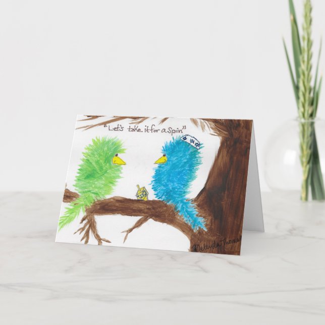 Lycklig Hanukkah! Kort (Framsida)