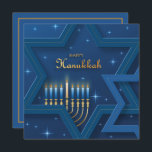 Lycklig Hanukkah Kort<br><div class="desc">Lycklig Hanukkah med citat på baksidan Den åttdagars judiska firandet, känd som Hanukkah eller Chanukah, hedrar minnet av det nya greppet under andra århundradet B.C. i andra Tempeln i Jerusalem, där Judar enligt legenden hade rest sig mot sina grekisk-syriska förtryckare i Maccabean Revolt. Hanukkah, som elak "engagemang" i Hebrew, börjar...</div>