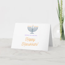Lycklig Hanukkah-kort - anpassadet