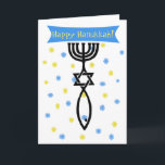 Lycklig Hanukkah-kort Helgkort<br><div class="desc">symbolen för messiansk judendom.</div>