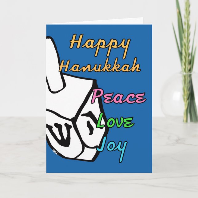 Lycklig Hanukkah-kort Kort (Framsida)