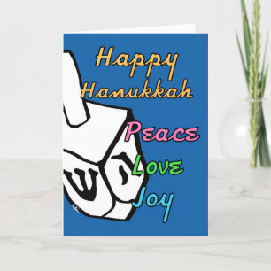 Lycklig Hanukkah-kort Kort