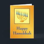 Lycklig Hanukkah-kort med Menorah Helgkort<br><div class="desc">Hanukkah-kort med Menorah. Courtà OpenClips/Designad by Janet Palaggi</div>