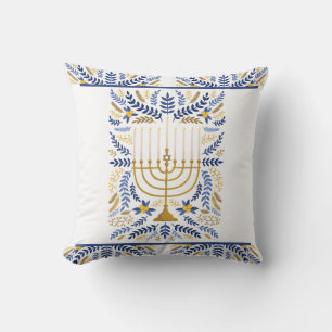 Lycklig Hanukkah Kudde
