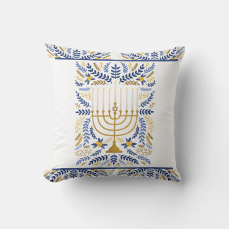 Lycklig Hanukkah Kudde