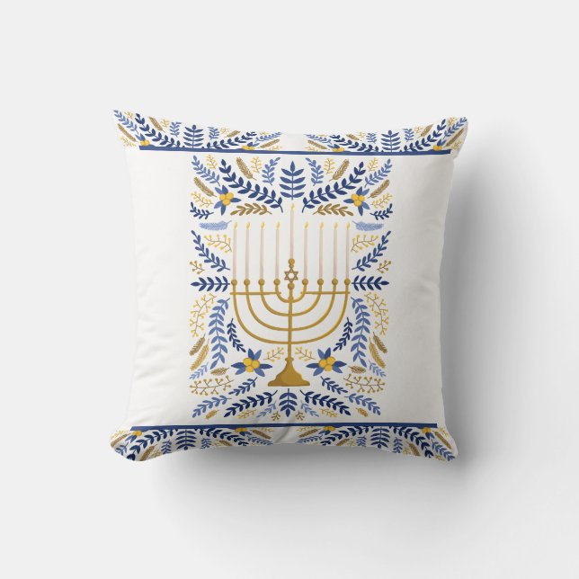 Lycklig Hanukkah Kudde (Framsida)