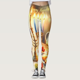 Lycklig Hanukkah Leggings