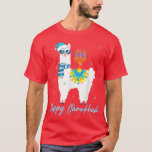 Lycklig Hanukkah Llama Cute Alpaca Chanukah Kids T Shirt<br><div class="desc">Lycklig Hanukkah Llama Cute Alpaca Chanukah Kids .</div>