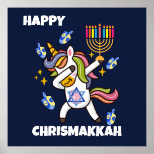 Lycklig Hanukkah, lustig dabbpennmajs Poster