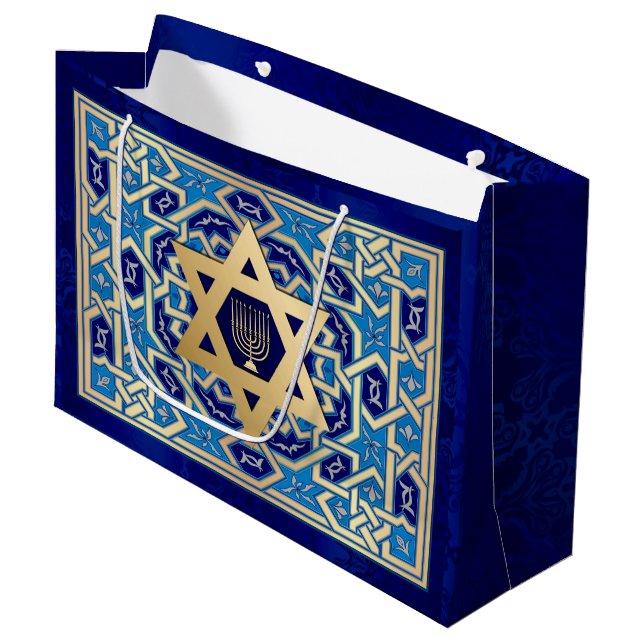 Lycklig Hanukkah / Lycklig Chanukah (Framsidan Vinklad)