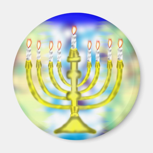 Lycklig Hanukkah Magnet (Framsidan)