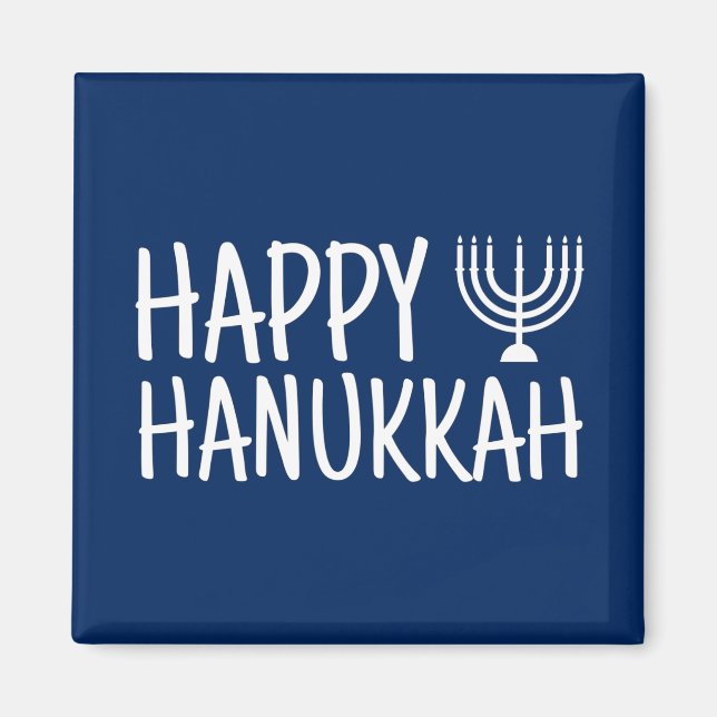 Lycklig Hanukkah Magnet (Framsidan)