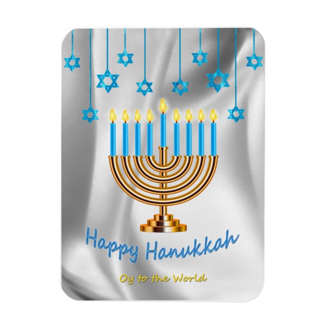 Lycklig Hanukkah Magnet (Vertikal)