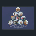 Lycklig Hanukkah Magnet 10 Photo<br><div class="desc">De hälsningskort som dina vänner och familj kommer att få behålla och njuta av i åratal för kom! Kan inte plocka bara ett eller två av dina favoritfoton i familjen? Dessa 7-tums x 5-tums kylskåp har platshållare för 10 av dina favoritfoton, familjens namn och år. Bilderna är runda i form....</div>