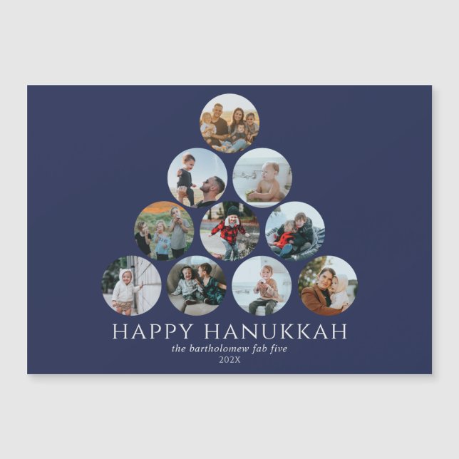 Lycklig Hanukkah Magnet 10 Photo (Framsida)