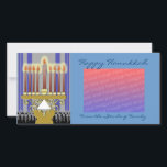 lycklig hanukkah-mall julkort<br><div class="desc">fint helgdag, anpassade med bild och text.</div>