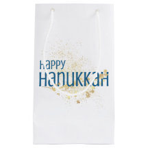 Lycklig Hanukkah (med Guld Foliage)