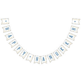 Lycklig Hanukkah & Mehorah + David Mönster stjärna Vimplar