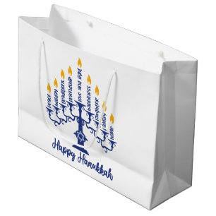 Lycklig Hanukkah Menorah