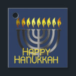 Lycklig Hanukkah Menorah Grått Gåvor Etiketter<br><div class="desc">Lycklig Hanukkah Menorah Grått</div>