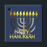 Lycklig Hanukkah Menorah Grått Gåvor Etiketter<br><div class="desc">Lycklig Hanukkah Menorah Grått</div>