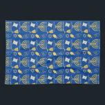 Lycklig Hanukkah Menorah Jewish Helgdag Mönster Kökshandduk<br><div class="desc">kökshandduk för lycklig Hanukkah Menorah Jewish Helgdag Mönster.</div>