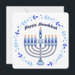 Lycklig Hanukkah Menorah Jewish Jew Cute Candles Julkort<br><div class="desc">Önskar att någon speciell en Chag Sameach på den här festivalen i ljus med en contemporary,  söt judisk design av PopQTstudio. Det här helgdag har en lekfull design av en Menorah som är full av vackra kawaiiljus. Ett underbart kort till ge dina judiska vänner och familj.</div>