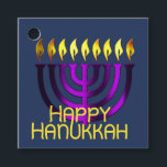 Lycklig Hanukkah Menorah Lila Gåvor Etiketter<br><div class="desc">Lycklig Hanukkah Menorah Lila</div>