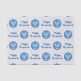 Lycklig Hanukkah Menorah på Polka dots