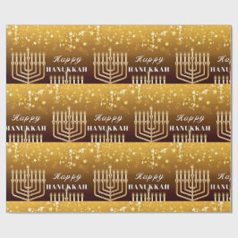 Lycklig Hanukkah Menorah Presentpapper