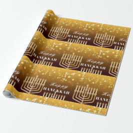 Lycklig Hanukkah Menorah Presentpapper
