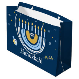 Lycklig Hanukkah Menorah Rainbow