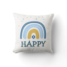 Lycklig Hanukkah Menorah Rainbow