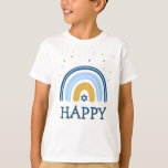 Lycklig Hanukkah Menorah Rainbow T-Shirt<br><div class="desc">Vår Rainbow Menorah Hanukkah Hälsning T-Shirt har en populär regnbågsdesign som flippar över för att bli en helig Hanukkkah/ Chanukah-menorah. Med en sprinkling av judiska stjärnor från David är denna moderna utformning ett vackert, roligt sätt att önska familj och vänner en Lycklig Hanukkah var du än är. All text kan...</div>