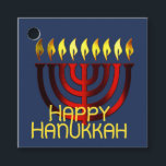 Lycklig Hanukkah Menorah Red Gåvor Etiketter<br><div class="desc">Lycklig Hanukkah Menorah Red</div>