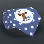 Lycklig Hanukkah Moose Funny Helgdag Neck Tie Slips<br><div class="desc">Lustigt och festligt,  den här Hanukkah-tiden kommer att bli talet om party,  skolan eller kontoret.</div>