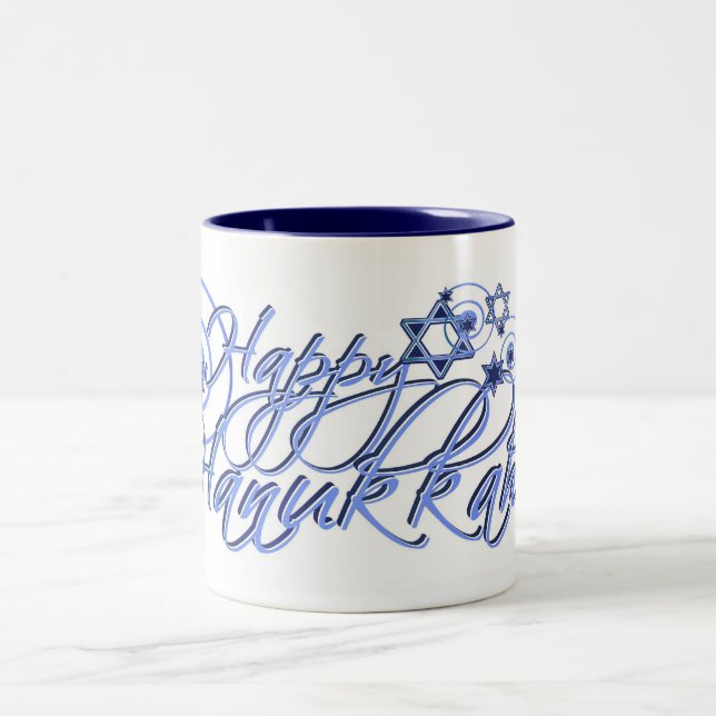 Lycklig Hanukkah Mugg (Center)