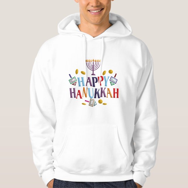 Lycklig Hanukkah Munkjacka (Framsida)