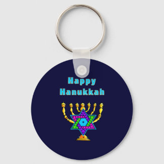 Lycklig Hanukkah Nyckelring