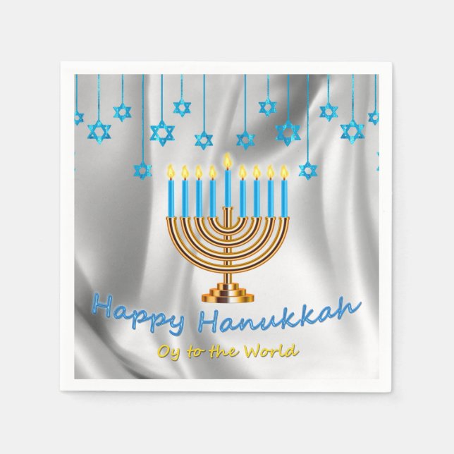 Lycklig Hanukkah Pappersservett (Framsidan)