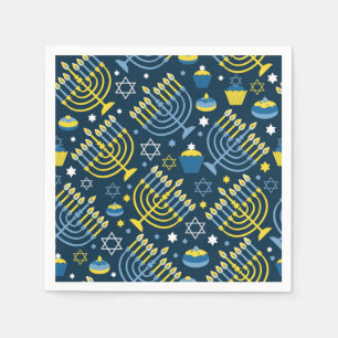 Lycklig Hanukkah Pappersservett